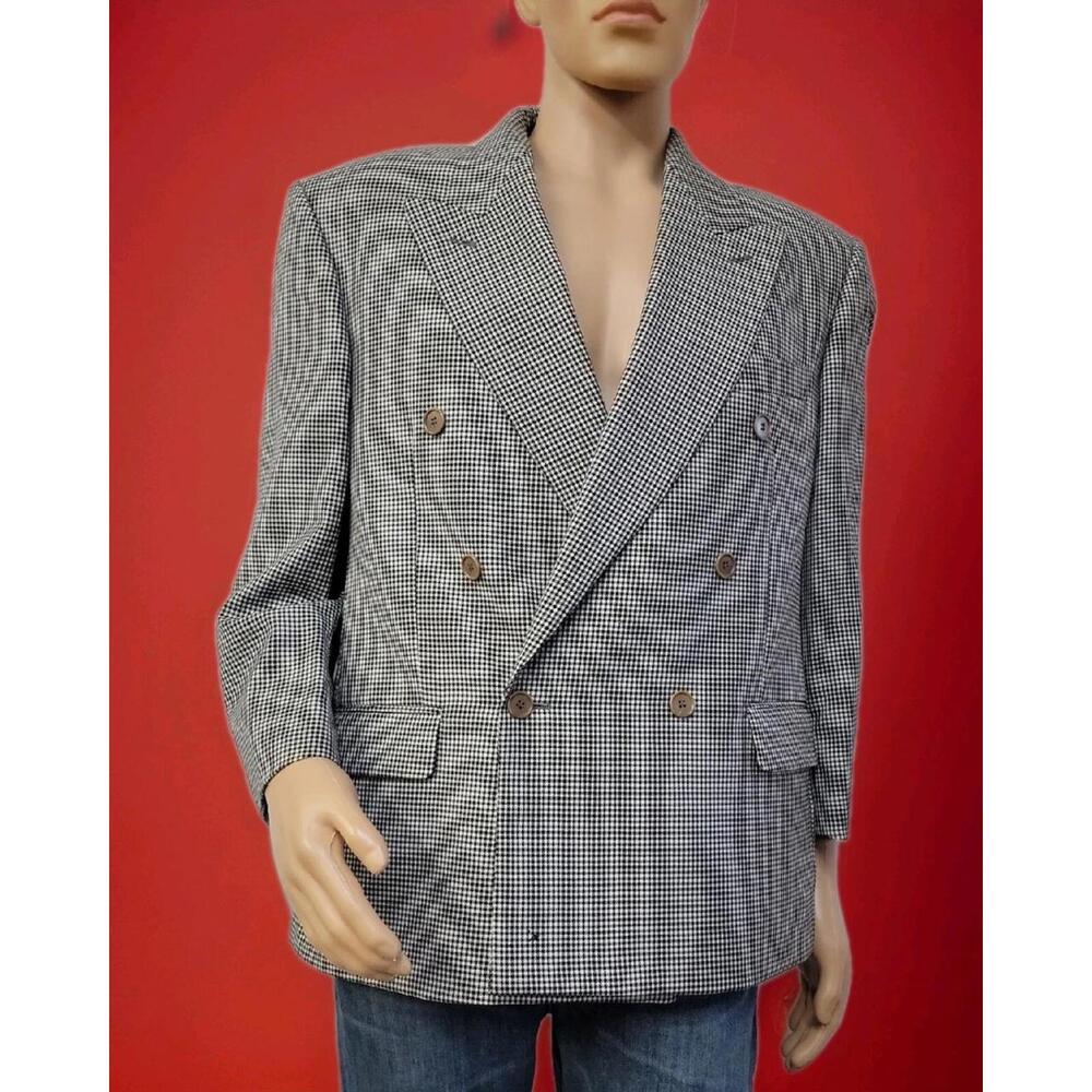 Sergio Valentino Collection Double Breasted 50/US 40 Men's Blazer Jacket #WM1